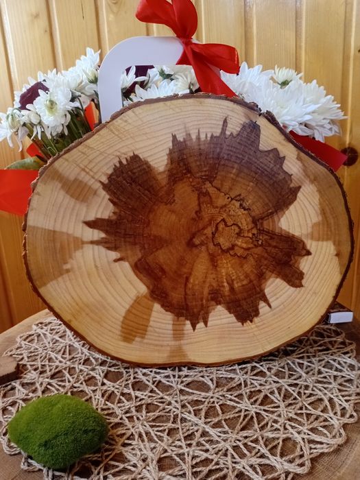 Спили з ясеню. Для панно, декору підставки під гаряче.