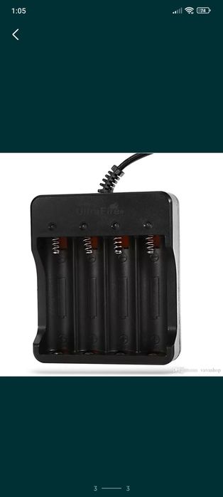 Carregador baterias pilhas 4.2v