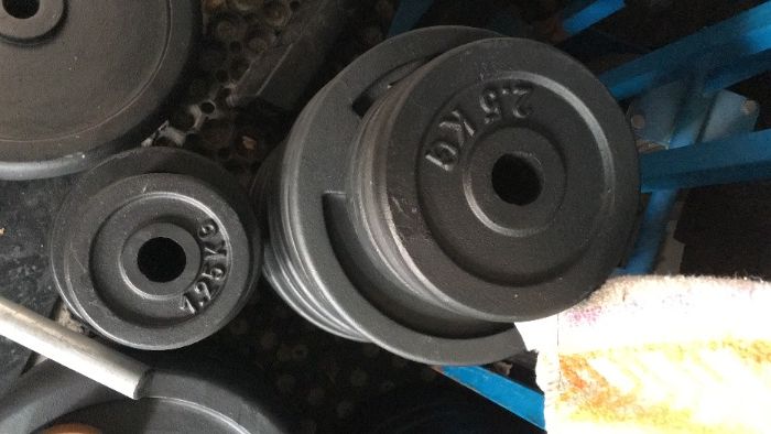 Hantle Sztangielki regulowane żeliwne 2 x 42,5kg