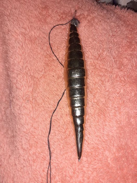 Винтажная ёлочная игрушка в форме сосульки СССР украшения на ёлку