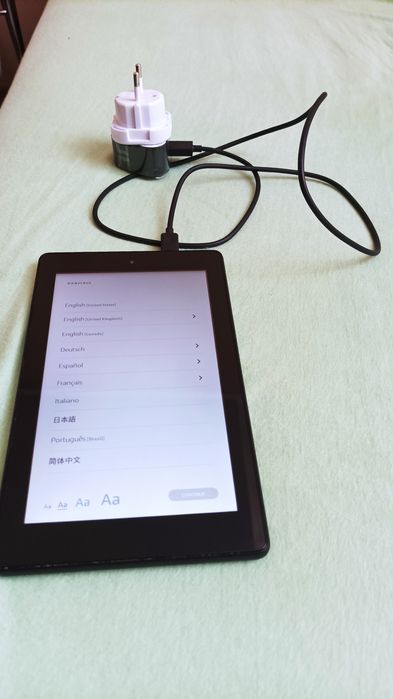 Tablet wersji angielskiej