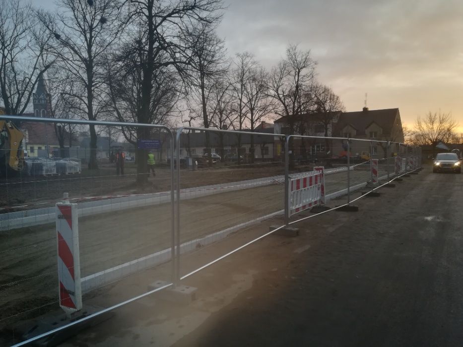 OGRODZENIE BUDOWLANE Tymczasowe Owalne Ażurowe Przestawne Płot