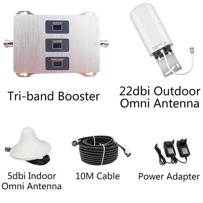 Усилитель GSM 3G 4G сигнала мобильной связи Интернет>Репитер> Антенны