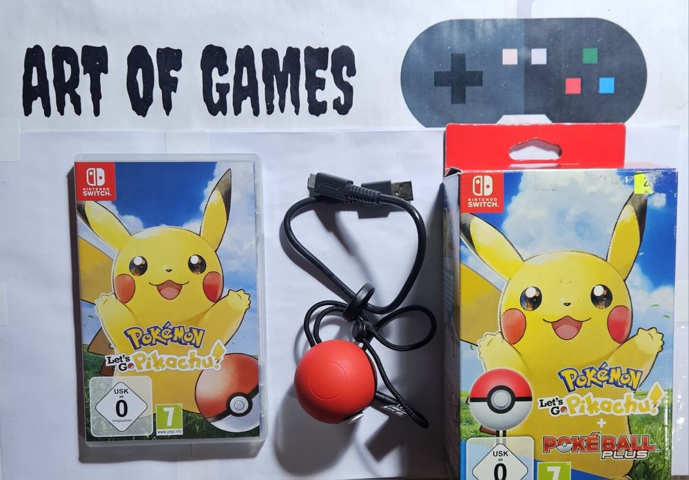 Pokemon Let's Go Pikachu Pokeball Plus Nintendo Switch  Poke Ball Plus