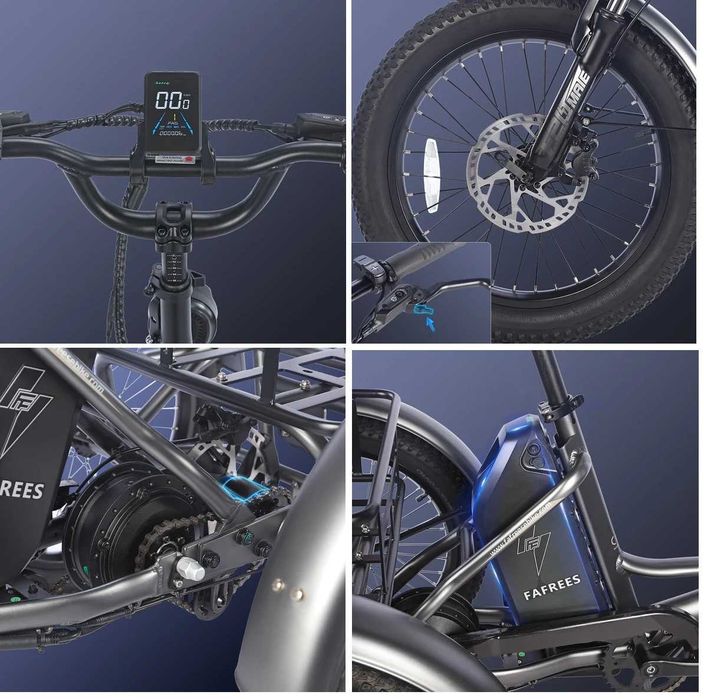 Składany Rower Elektryczny Trójkołowy Fafrees F20 Mate 500W 48V/18.2Ah