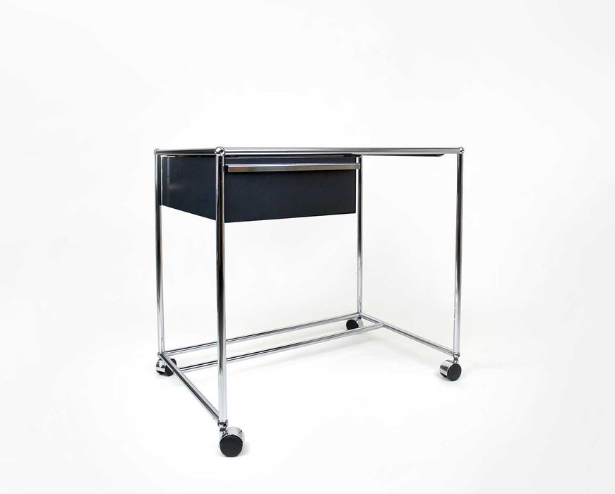 Biurko USM Haller vintage mid-century modern chrom bauhaus