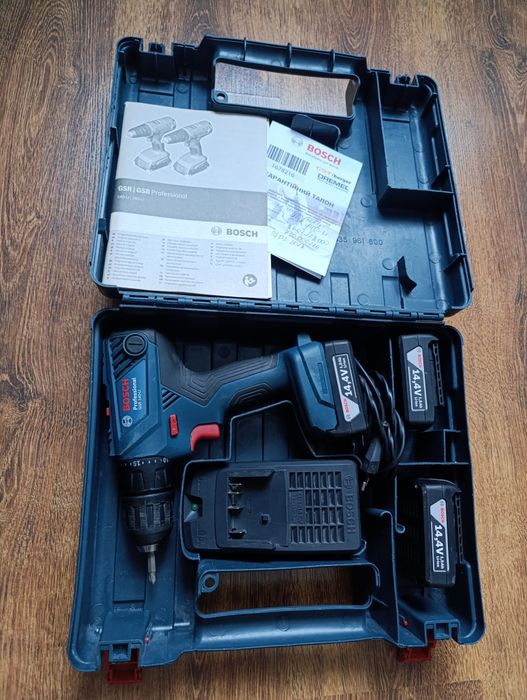 Шурупокрут Bosch GSR 140-LI, оригінал (аккумуляторів 2 шт.)