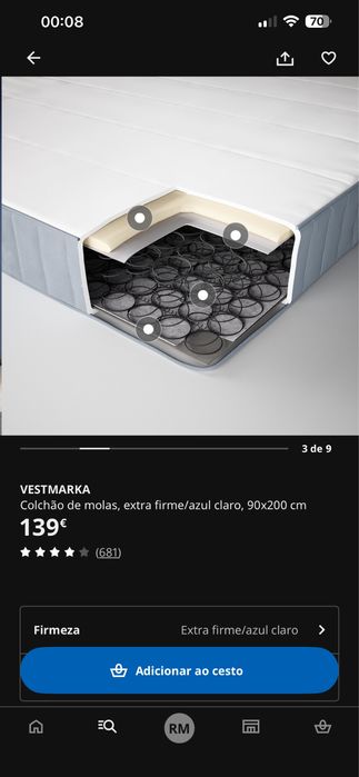 Cama completa solteiro