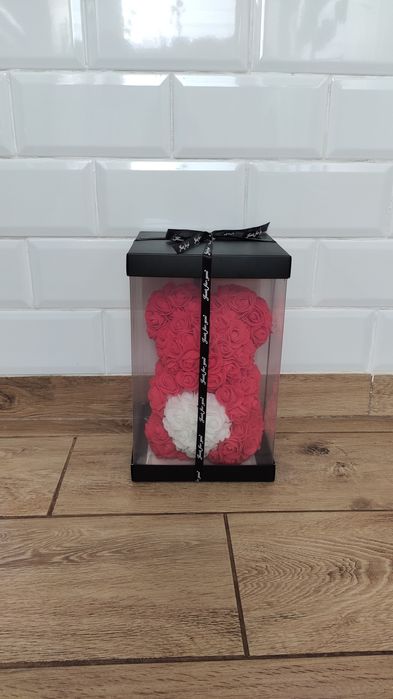 Ведмедик з троянд, подарунок , різні кольори