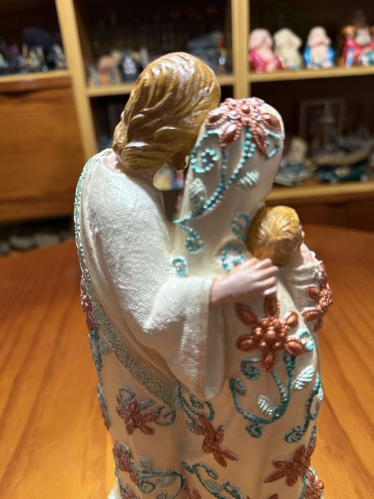 Sagrada família pintada à mão