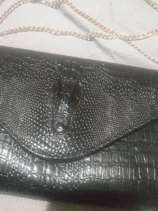 Сумка клатч крокодил кожзам