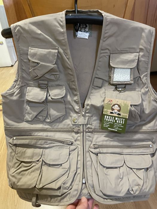 Дитячий жилет Хакі , L розмір Rothco Kid's Uncle Milty Travel Vest