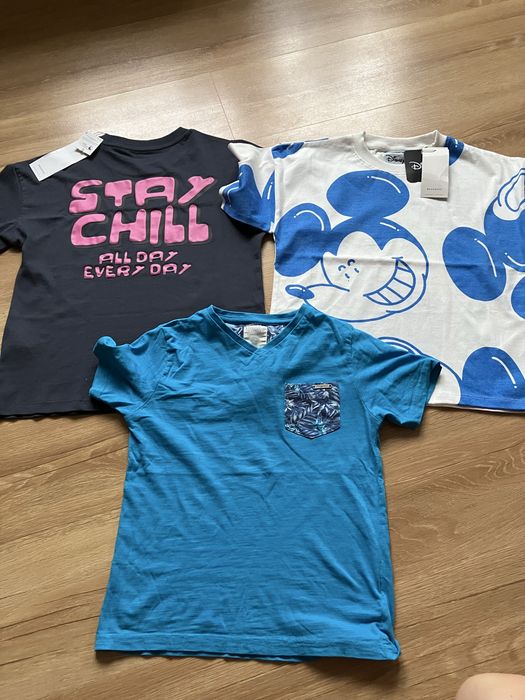 3 t-shirty r. 122/128