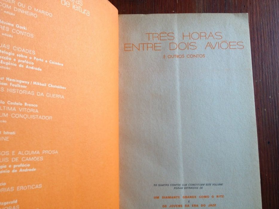 F. Scott Fitzgerald - Três horas entre dois aviões