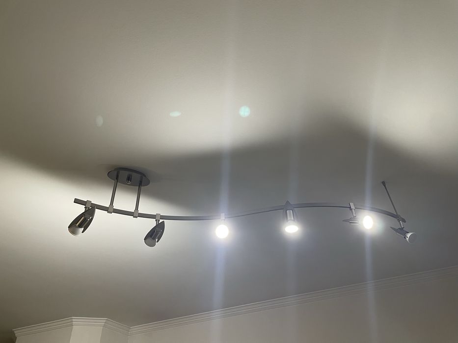 Candeeiro de tecto 100% inox não oxida com 6 lampadas ledregulaveis