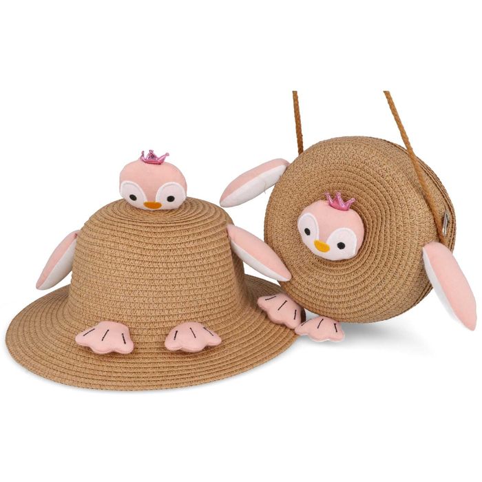 Kapelusz letni plażowy dziecięcy dla dziewczynki B