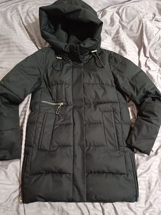 Пуховик зимовий чорний фірми  Meajiateer розмір S