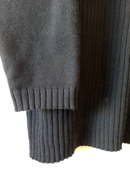 Bawełniany czarny sweter