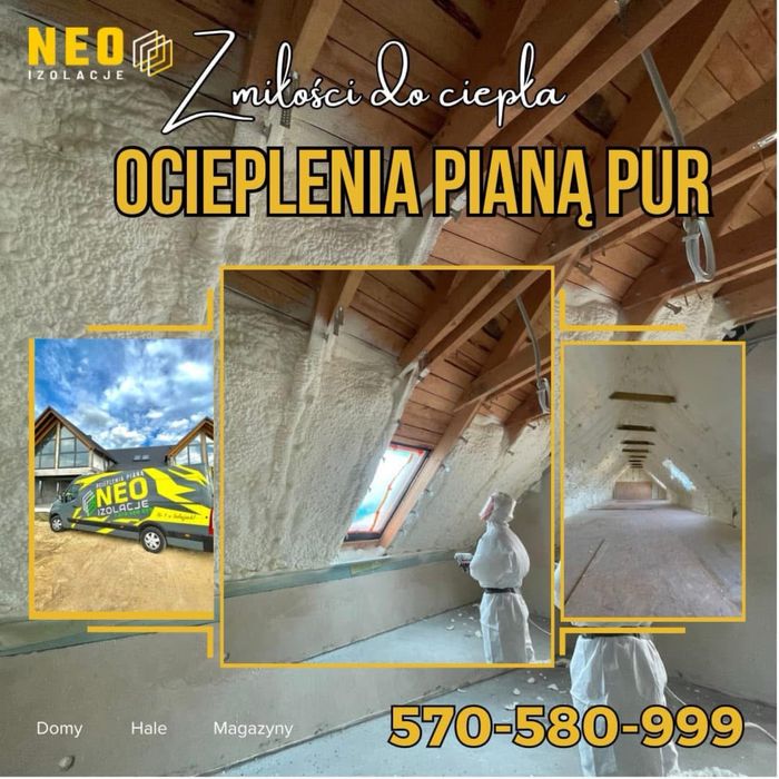 Ocieplanie Pianą Pur Pisz  Izolacje Poddasza Pianą Pur Neo Izolacje