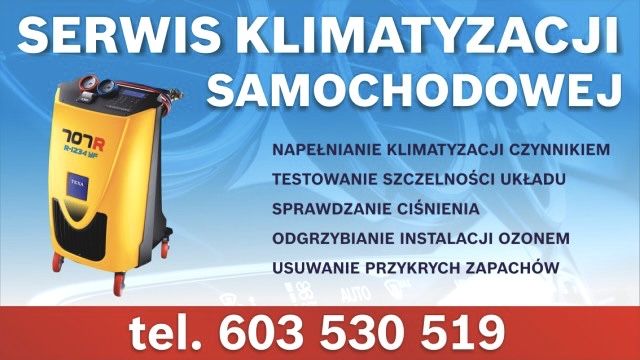 Serwis klimatyzacji samochodowej Mobilny i Stacjonarny