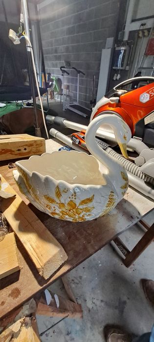 Ceramica em formato de cisne vintage Casa Pupo