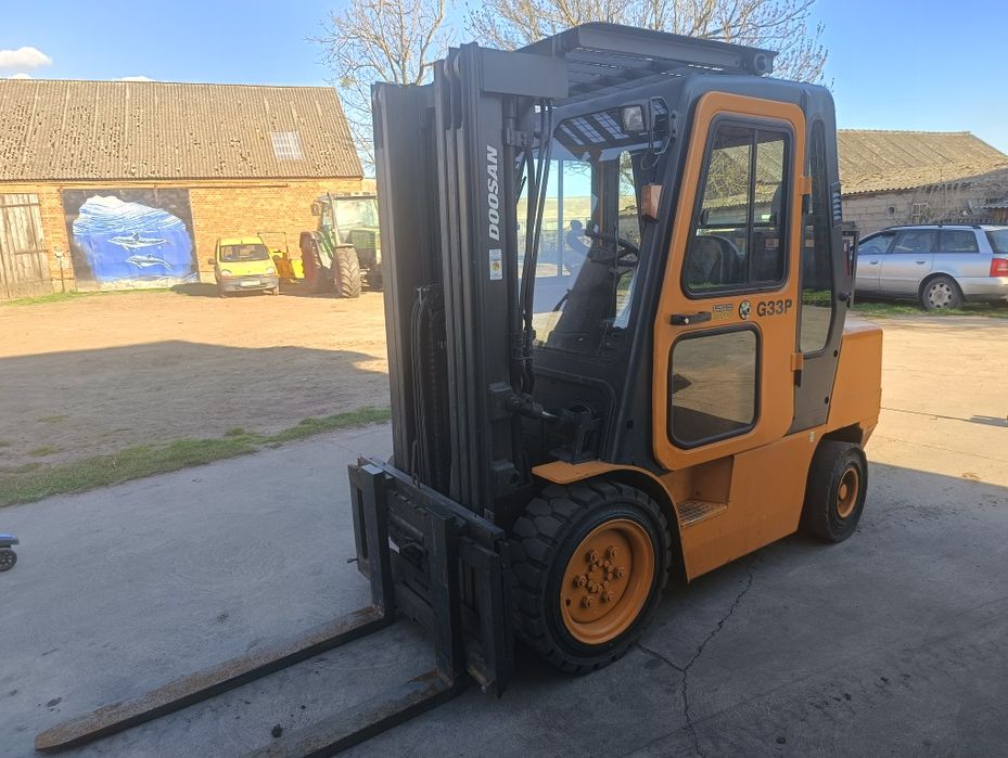 Wózek widłowy Doosan G33P-3 LPG 2007r 3250kg Triplex 4,73m kabina