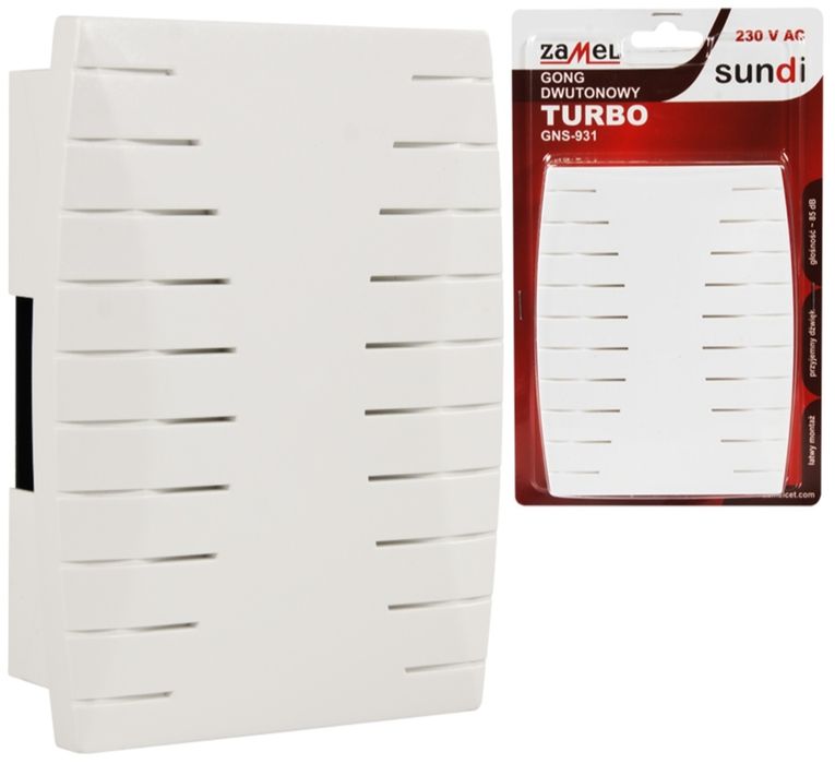 Dzwonek 230V GONG elektromechaniczny BIM-BAM GNS-931