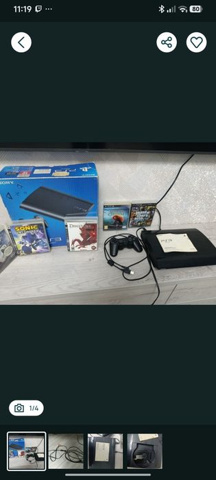 Срочно!!! Продам пс3 в идеальном состоянии с играми