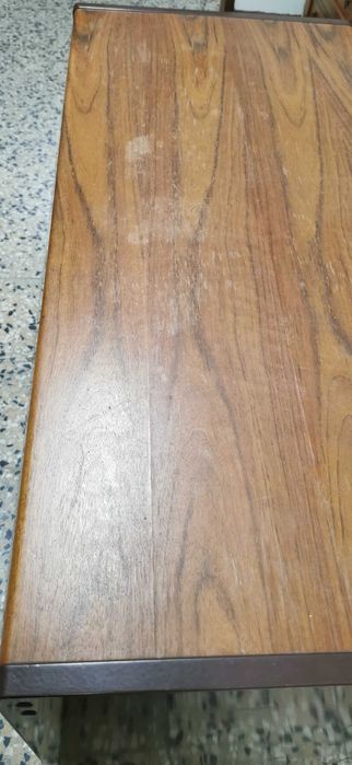 Secretária /metal / tampo em madeira / mesa apoio