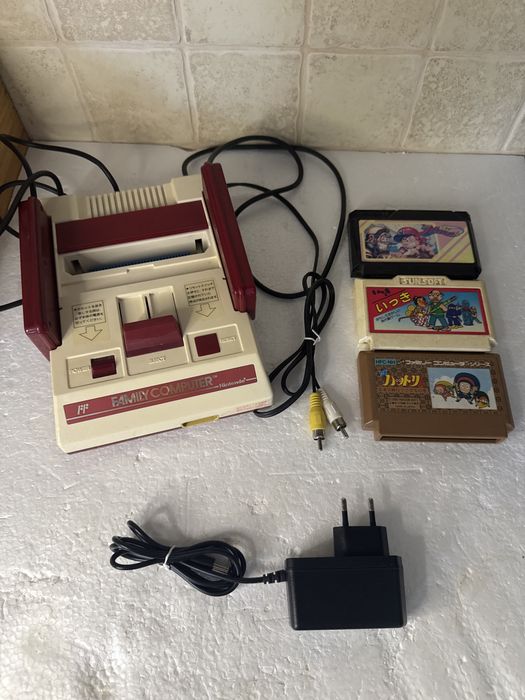 Konsola Nintendo Famicom - mod AV, zasilacz, gry - japoński Pegasus