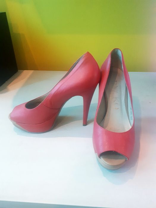 Czółenka, półbuty, szpilka, platforma RYŁKO rozmiar 38