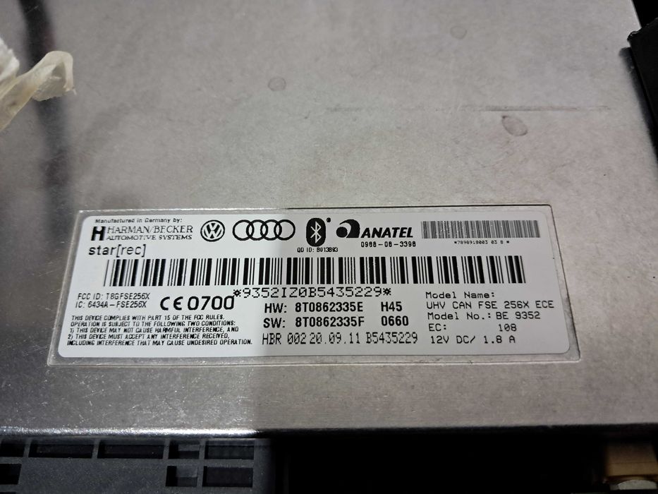 Audi A4 B8 A5 8T Q5 moduł sterownik bluetooth