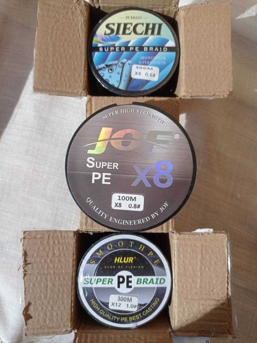 Шнур риболовний Х4, Х8 та Х12