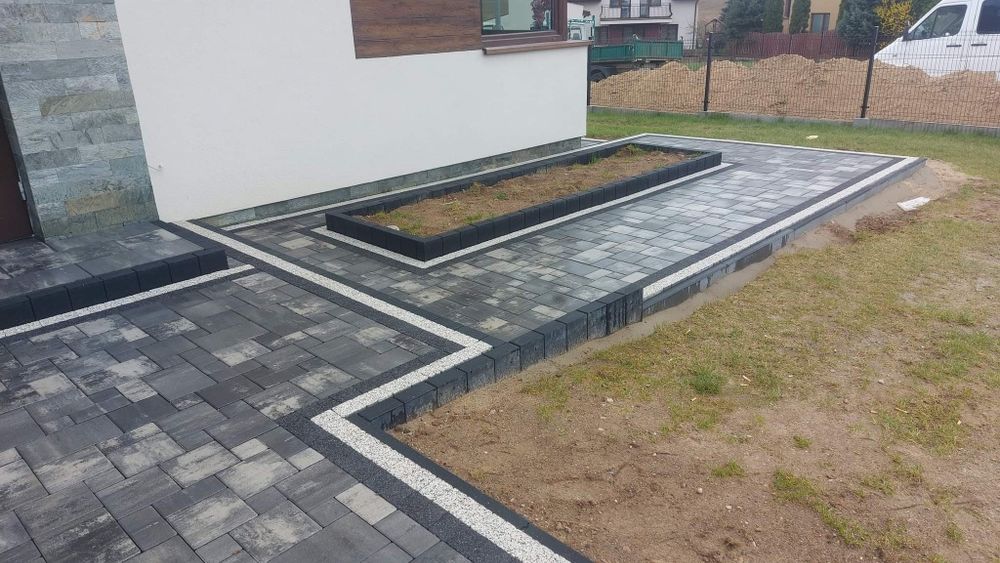 Układanie kostki brukowej!!!