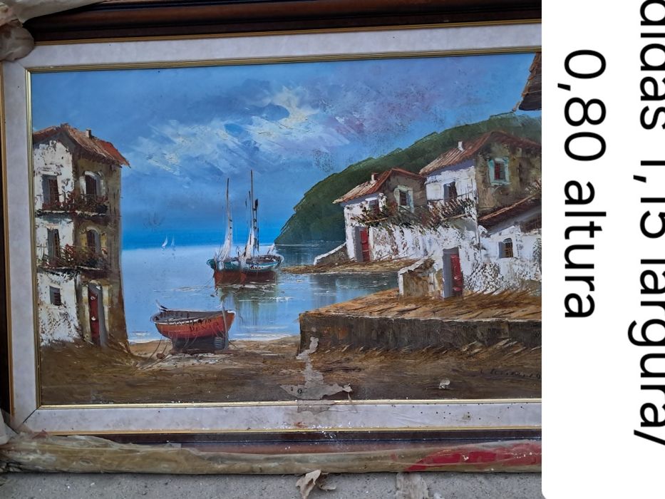Hand-painted canvas for restoration