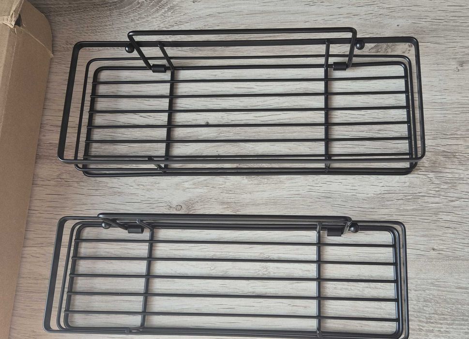 Saffruff półka regał koszyk prysznicowy organizer 2 szt , czarne