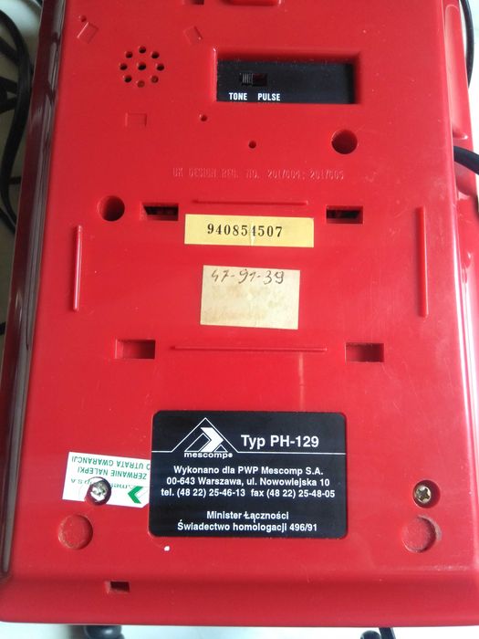 Telefon przewodowy klawisz