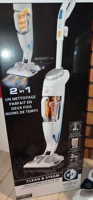 ROWENTA RY7557WH 2w1 Odkurzacz i urządzenie parowe jak nowe