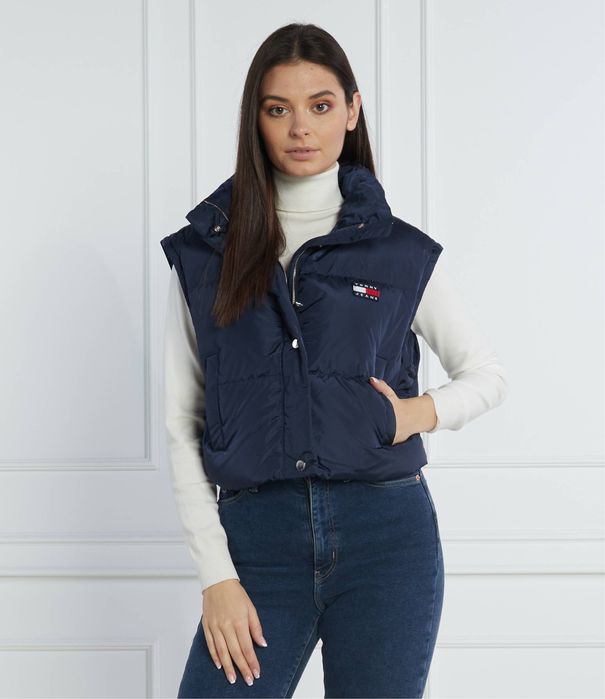 Пуховик Tommy Jeans Badge Crop Vest Down Puffer Jacket DW0DW14301