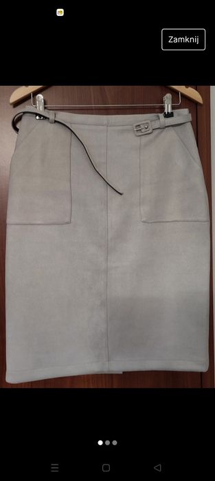 Spódnica MIDI szara