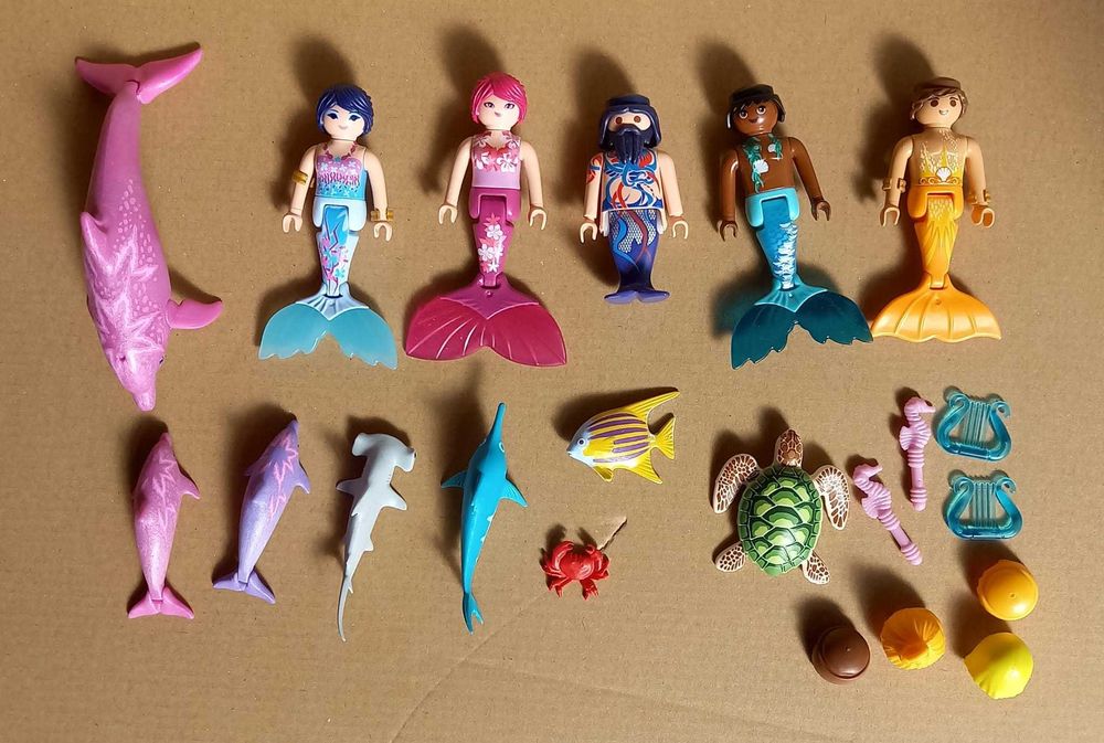 playmobil : vários temas - sereias, piratas, quinta/cavalos, modernos
