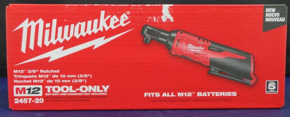 Milwaukee 2457‑20 M12 - klucz nasadowy / grzechotka 3/8” NOWY z USA