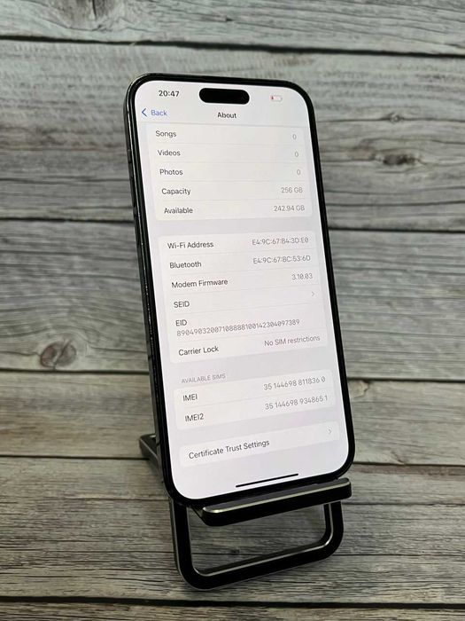 IPhone 14 pro max black 256gb!!NEVERLOCK!Батарея 91%