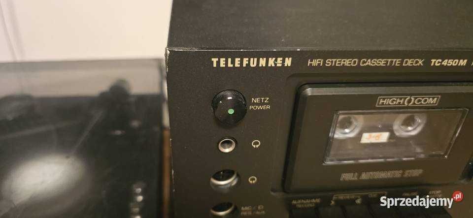 Telefunken magnetofon TC450M pełny serwis. Odsłuch.