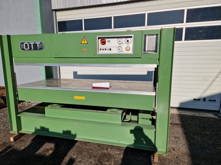 Prasa hydrauliczna półkowa ott 2500x1100 fornir guma fornirowania