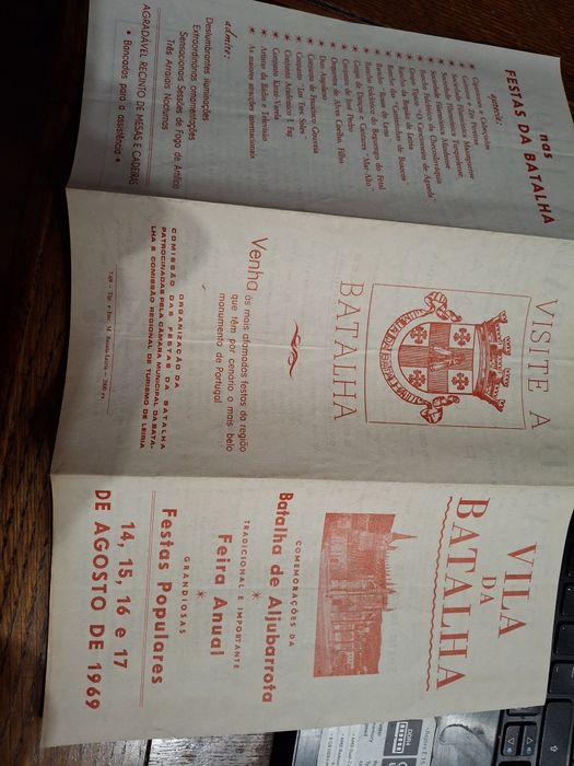 Folheto 1969 batalha de Aljubarrota