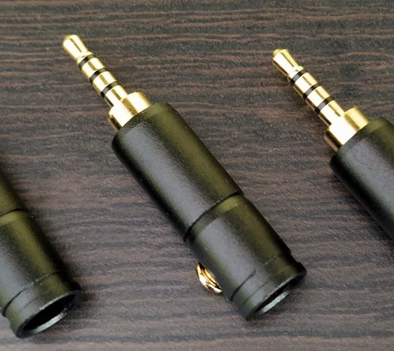 wtyk micro jack (2,5mm) 4 PIN Valab black