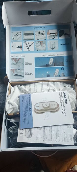 AlfaBot X8 Robô de Limpeza de Janelas com Pulverização