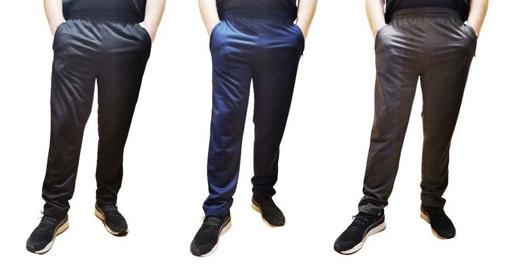 2x spodnie dresowe czarne na prostej nogawce 8XL