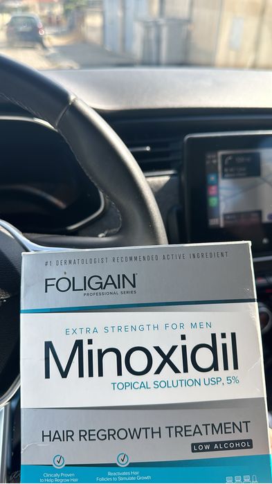 Minoxidil Foligain caixa com 3 -selado! 32€